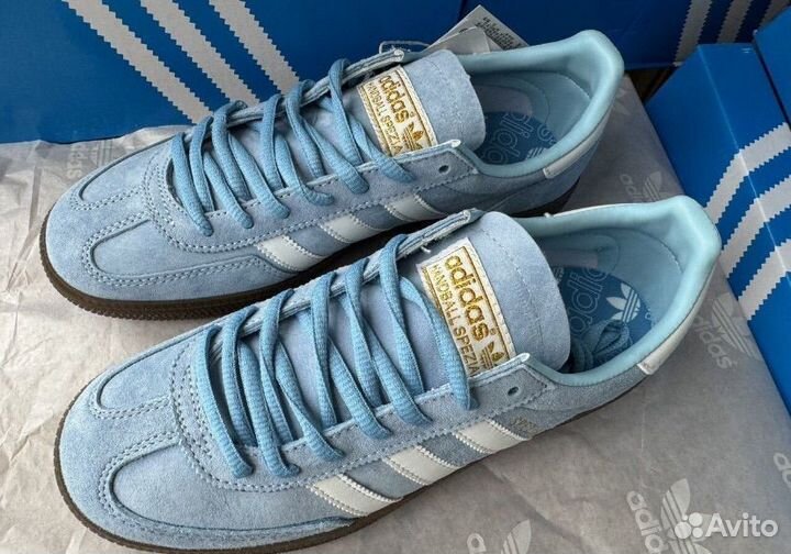 Кроссовки adidas spezial handball blue