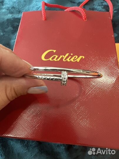 Браслет женский cartier гвоздь тонкий