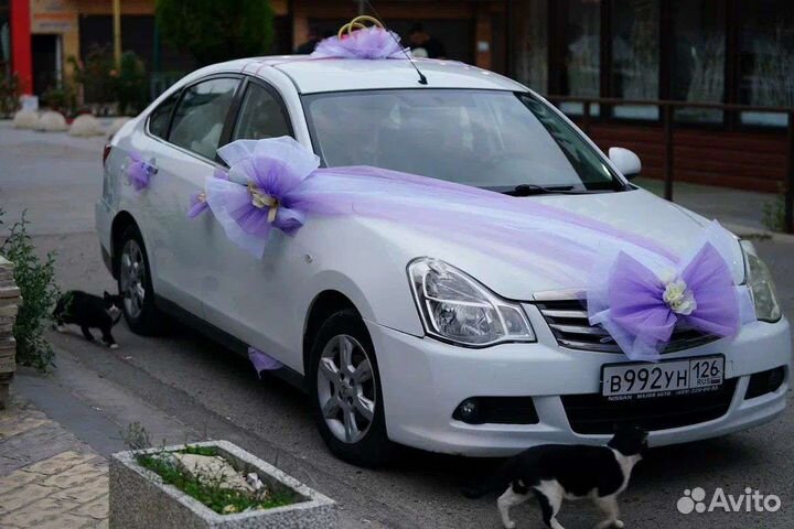 Украшение машины на свадьбу