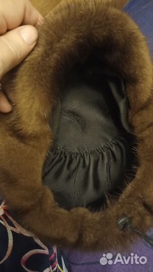 Шапка норковая женская
