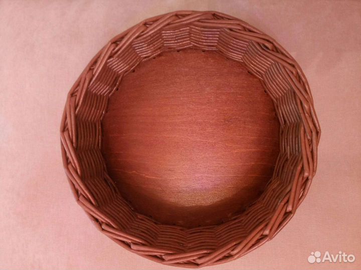 Корзина плетёная круглая новая