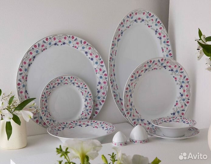 Набор посуды Цветочный сад