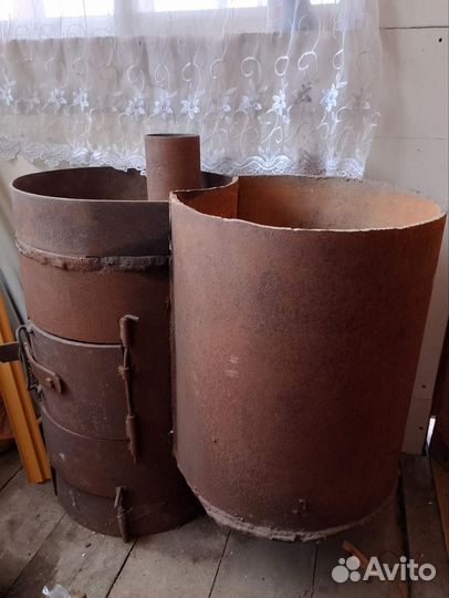 Печь для бани с баком