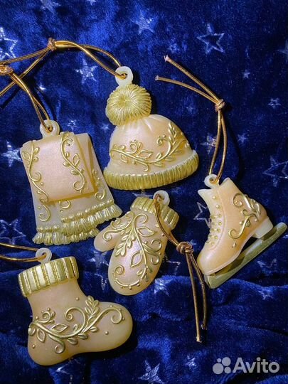 Ёлочные игрушки эпоксидная смола