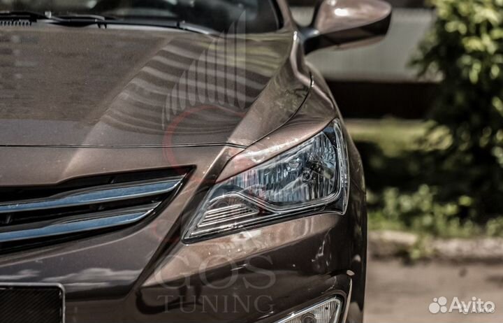 Реснички на Hyundai Solaris Рестайлинг