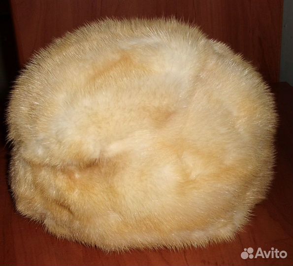 Шапка натуральный мех кролик (2) - р.55