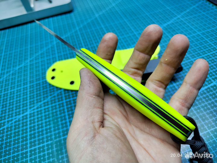 Нож ручной работы фултанг PGK в 95х18 / микарта