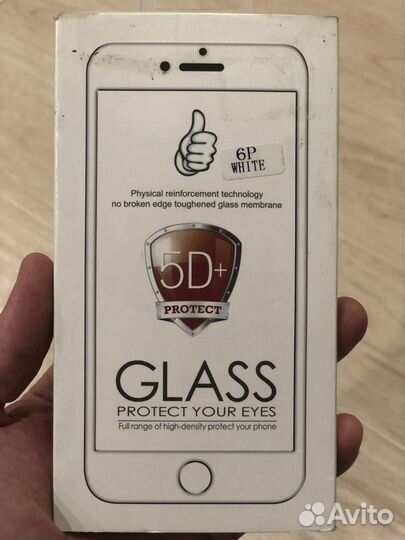 Защитное стекло на айфон 6 plus