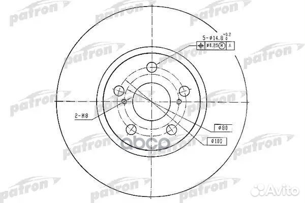 Диск тормозной передн toyota: avensis 03, aven