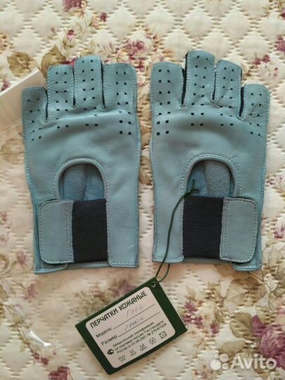 Кожаные перчатки 7
