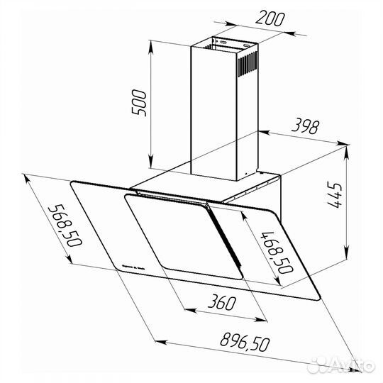 Вытяжка Zigmund & Shtain K 150.9 B