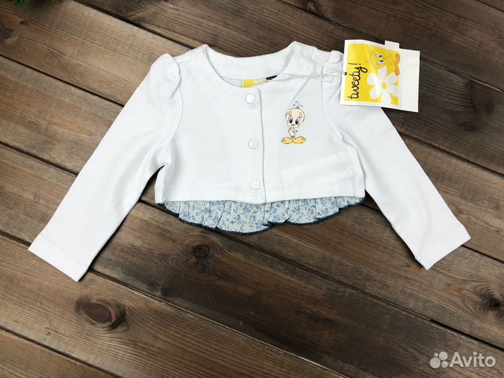 Укороченная кофта для девочки болеро Италия