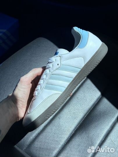 Кроссовки Adidas Samba OG White Halo Blue