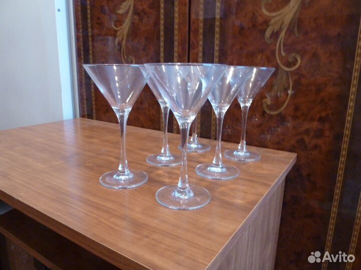 Набор фужеров для мартини. Богемия. хрусталь