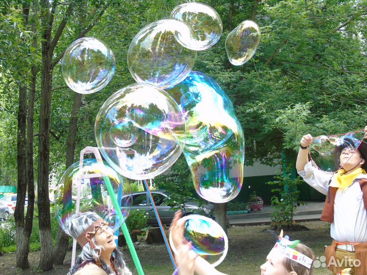 Шоу мыльных пузырей и детские аниматоры