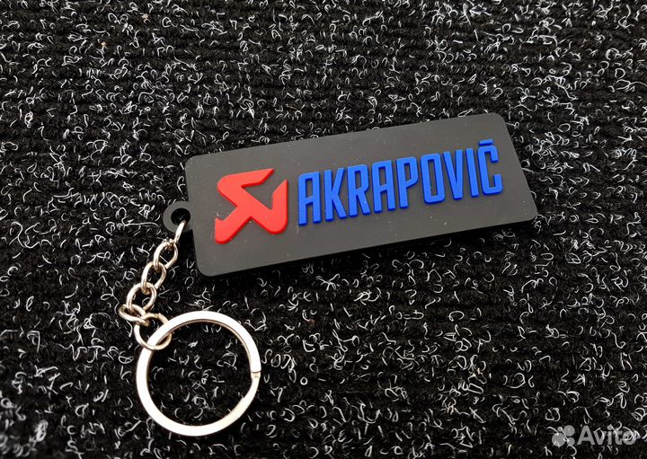 Брелок Akrapovic (Черный+синий)