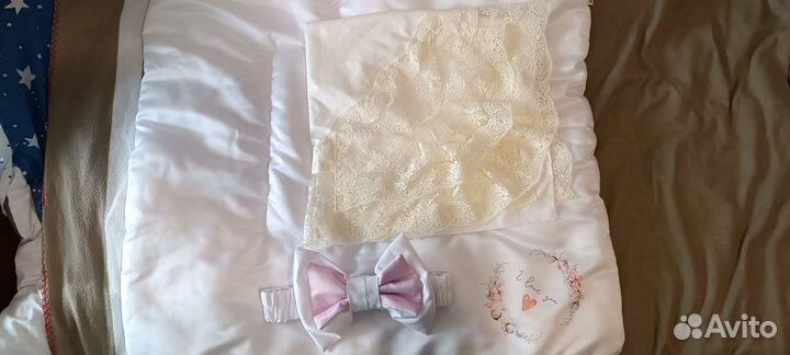 Конверт одеяло на выписку весна-осень