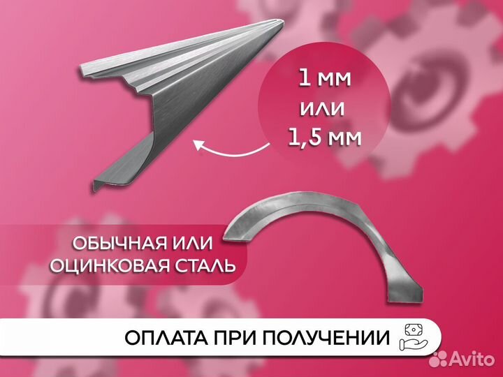 Пороги и арки на все авто Kia Magentis II рестайли