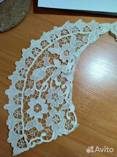 Старинный воротник, кружево Point de Venise