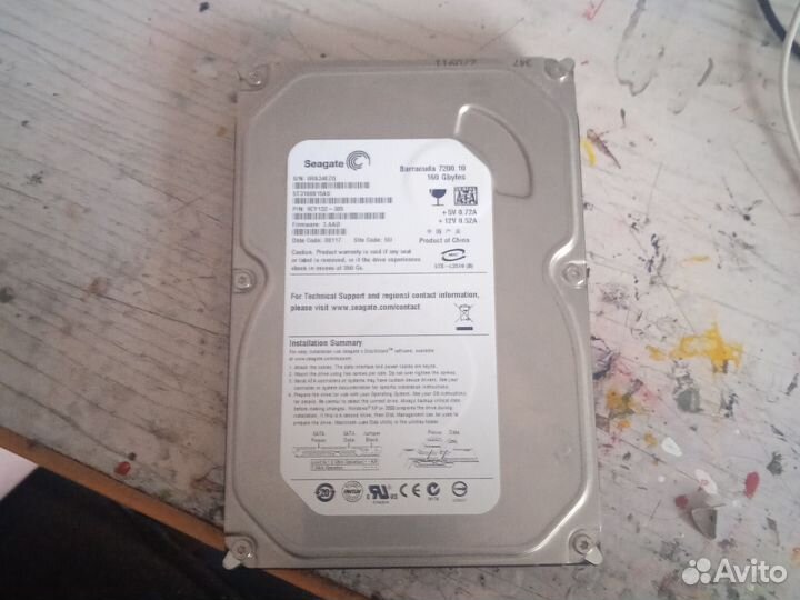 Жесткий диск seagate 160 gb