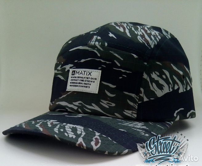 Кепка милитри Matix фирменная пятипанелька