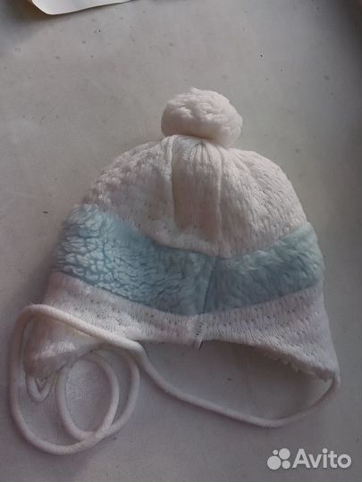 Шапка теплая на 1-3 года как новая