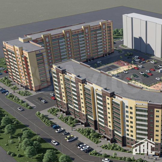 2-к. квартира, 62,5 м², 6/9 эт.