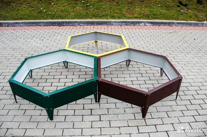 Клумба металлическая полимерное покрытие