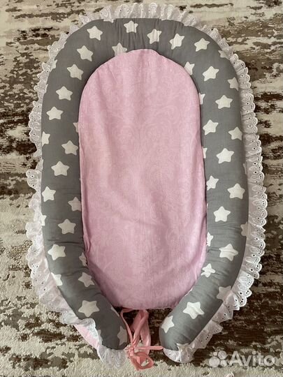 Кокон гнездышко для новорожденных двухсторонний