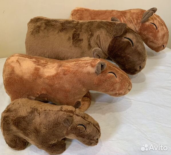Новая Капибара коричневая 45см