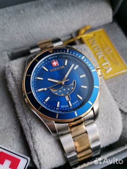 Часы Invicta Pro Diver Swiss Made Фаза Луны Новые