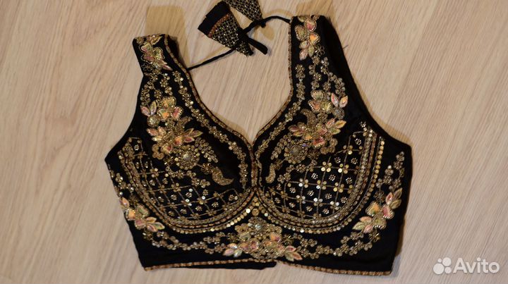 Чоли сари короткий топ блузка бохо ваосток ретро