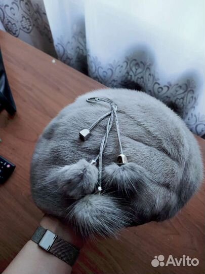 Шапка норковая женская