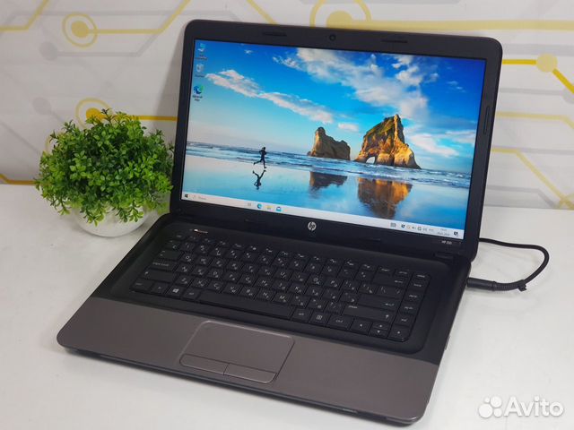 Ноутбук HP 2 ядра, 4Gb, SSD 256Gb, 15.6"