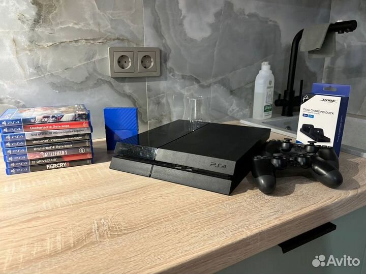 Sony playstation 4 Fat PS4 500 игр + доставка