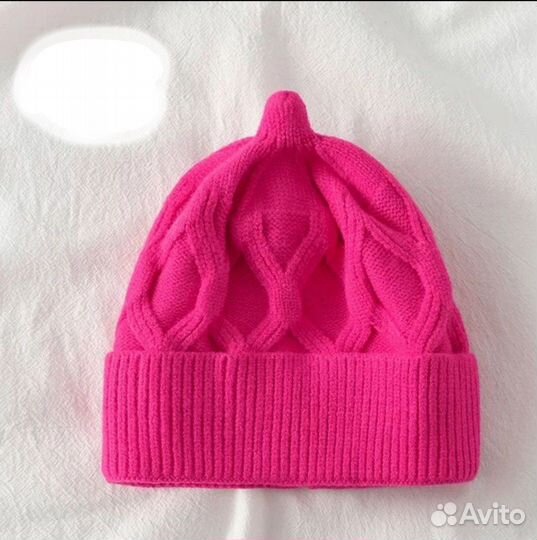 Шапочки демисезонные Бини красивой вязки