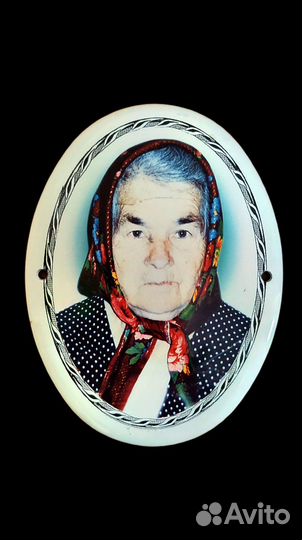 Табличка с фото на памятник