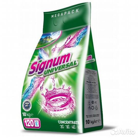 Стиральный порошок Signum универсальный 10 кг
