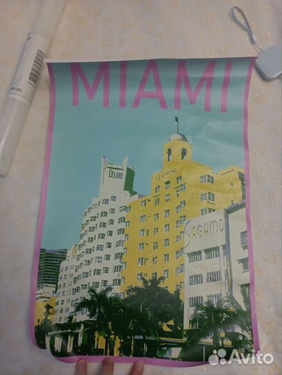 Плакат ретро на холсте