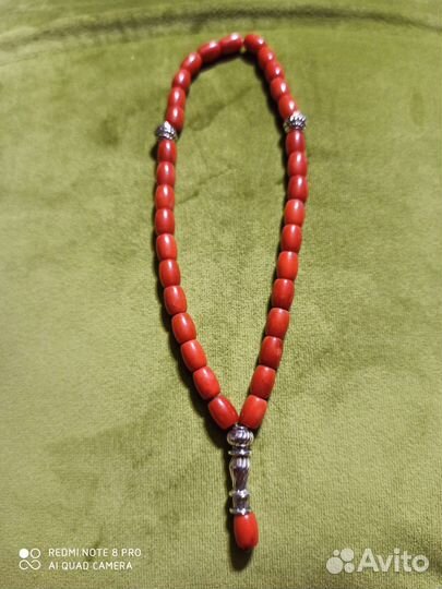 Мусульманские четки, финиковые, коралловые