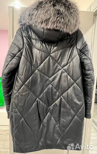 Пальто женское зимнее 42 44 с капюшоном