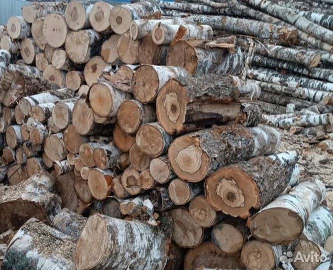 Дрова берёзовые неколотые
