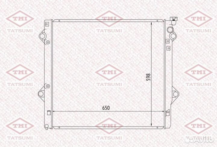 Tatsumi TGA1036 Радиатор системы охлаждения