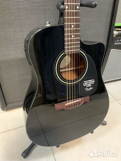 Электроакустическая гитара Fender CD-60CE BLK