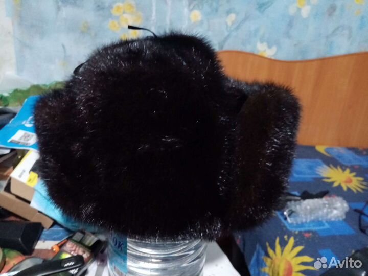 Норковая шапка мужская