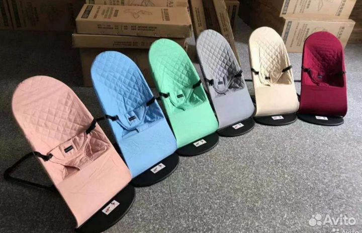 Шезлонг детский новый