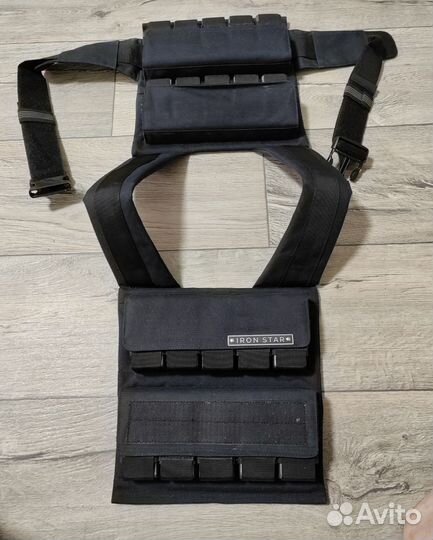 Жилет утяжелитель 20 кг iron star