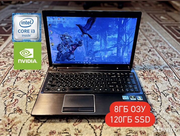 Игровой Ноутбук Lenovo core i3/8гб/GeForce 610m