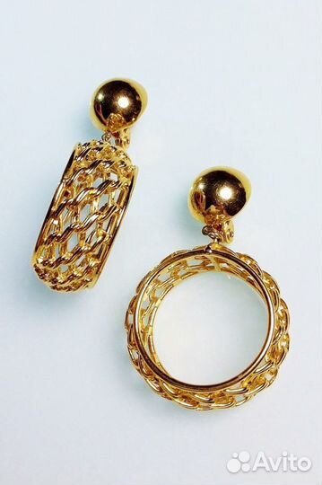 Винтажные клипсы Monet кольца. США, 1980-90-е