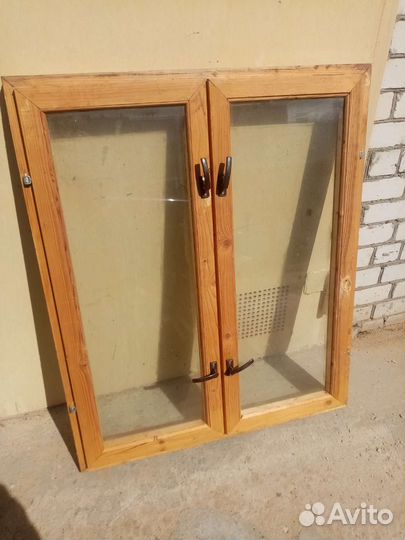 Окно деревянное, двойное 1х1.2